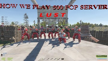 HOW WE PLAY A 500 POP SERVER // RAIDS // ROAMS // SHORT ZERG PROGRESSION // RUST PVP