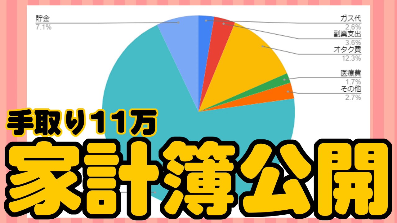 手取り・貯金公開！30代独身女性8月の家計簿 YouTube