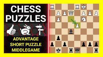 Chess Puzzles to Practice. Themes: Advantage, Short puzzle, Middlegame. Learn Chess