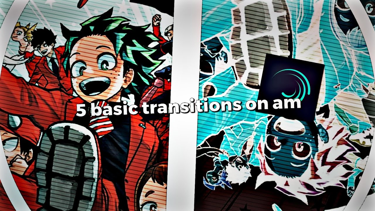5 basics transitions ideas on free alight motion ☆ - YouTube