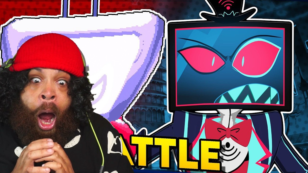 Tenna vs. Vox - DELTARUNE vs. Hazbin Hotel. RAP BATTLE! (DGPRB) REACTION!