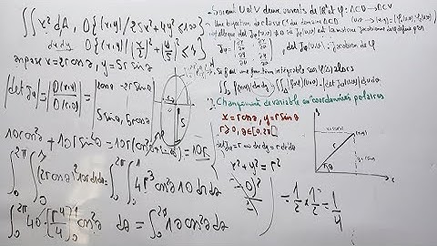 intégrales doubles et triples :Changement de variables en coordonnées polaires - Partie 3