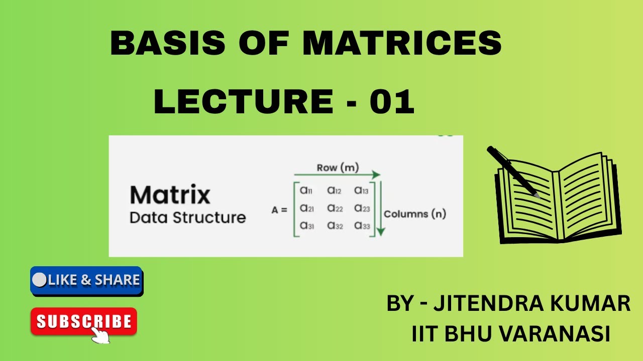 BASIC OF MATRICES - YouTube