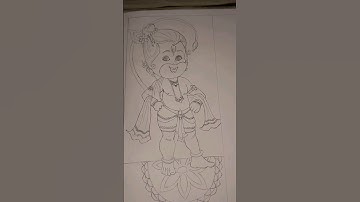 🤗Hanuman ji👌Drawing #shorts #viral #trending