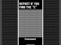 Find The 'C' #shorts #youtubeshorts #puzzle #riddles #puzzlegame #illusion #braintest