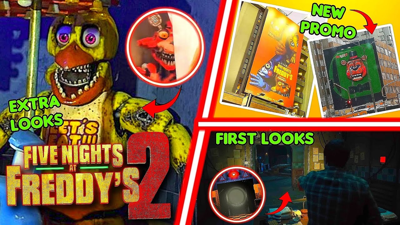 NEW LOOKS AT THE FNAF 2 MOVIE + PROMOTIONS - YouTube