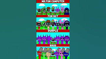 Everyone is Mr.Fun Computer vs Fun Bot vs Durple vs Brud - Incredibox Sprunki *Mix Version*