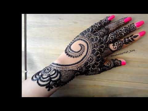 Best And Beautiful Easy Simple Henna Mehandi Designs Images For Hands ‖ Mehndi Art By Hira
