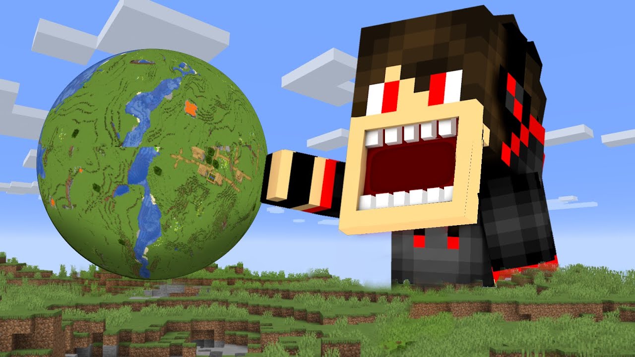 I Troll My Sister by EATING ENTIRE World in Minecraft