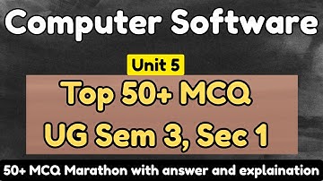SEC 1 Unit 5 – Computer Softwares | 50+ MCQs with Answers | Ranchi University UG Semester 3