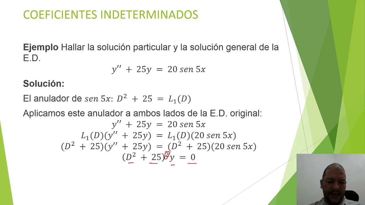 Coeficientes Indeterminados Ecuaciones Diferenciales Youtube