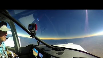 2017 Total Eclipse 360 video - totality from airplane (VR video - click and drag to look around)