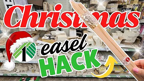 The GENIUS 🤯 Way To Use a Dollar Tree Easel! CHRISTMAS Dollar Tree DIY Crafts