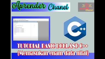 TUTORIAL BASIC BORLAND C++ (Memasukan enam data nilai)