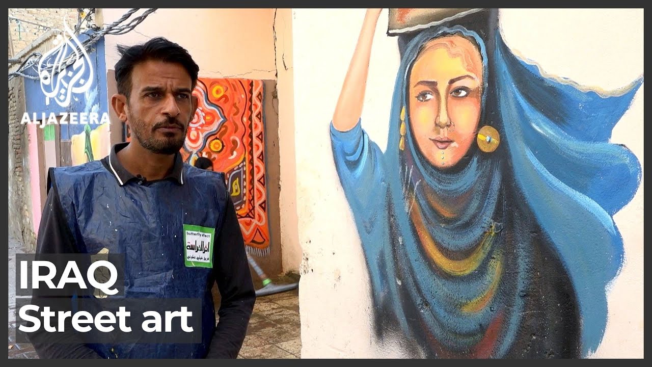 فنانون عراقيون يحولون حيًا قديمًا إلى معرض فني في الهواء الطلق