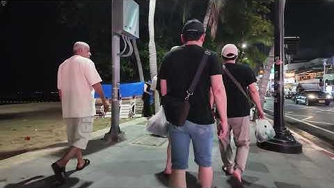 Pattaya Beach Road Night Walk 4K 🇹🇭 | Amazing Thailand Nightlife Scenes 2025