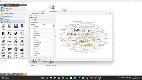 UNISKA TUGAS MAHASISWA IJAZAH PALSU JOKOWI TEXT MINING TWITTER MENGGUNAKAN ORANGE ML