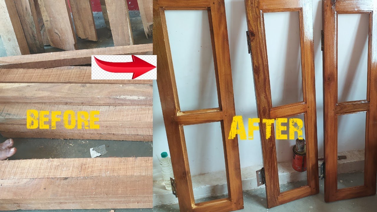 How To Make Wood Window Door Complete Details Step By Steps..