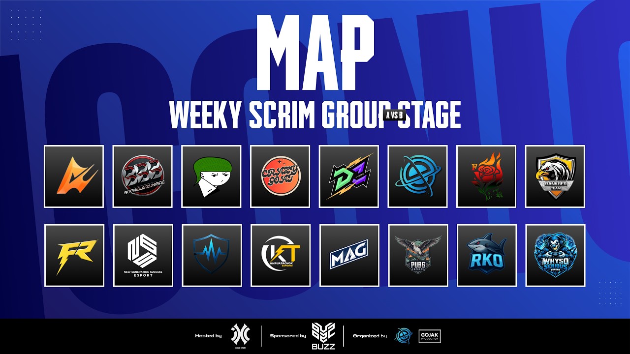 🔴LIVE สด!!! ICONIC WEEKLY SCRIM Season 1 | WEEK OF 24 TEAMS DAY 1 - A ...