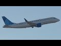 United Express (SkyWest) Embraer E175LR (Evo Blue Livery) Takeoff From Idaho Falls [N109SY]