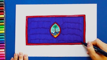 How to draw the Flag of Guam
