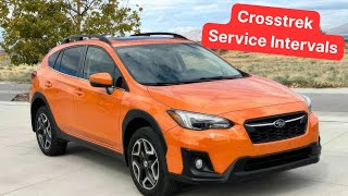 2018-2023 Subaru Crosstrek maintenance schedule