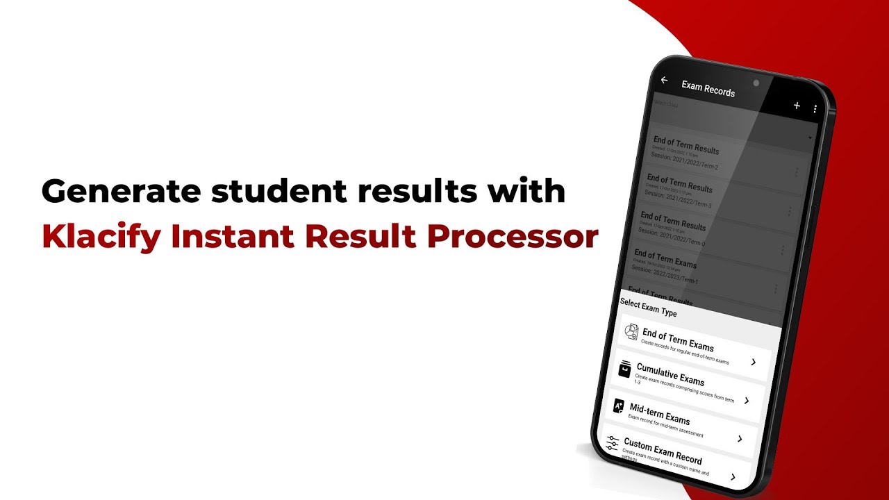 How to generate student results with Klacify