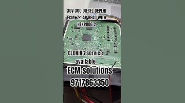 DELPHI 7.1AP ECM READ WITH HEXPROG2 XUV300 9717863350 #automobile #car #mahindra