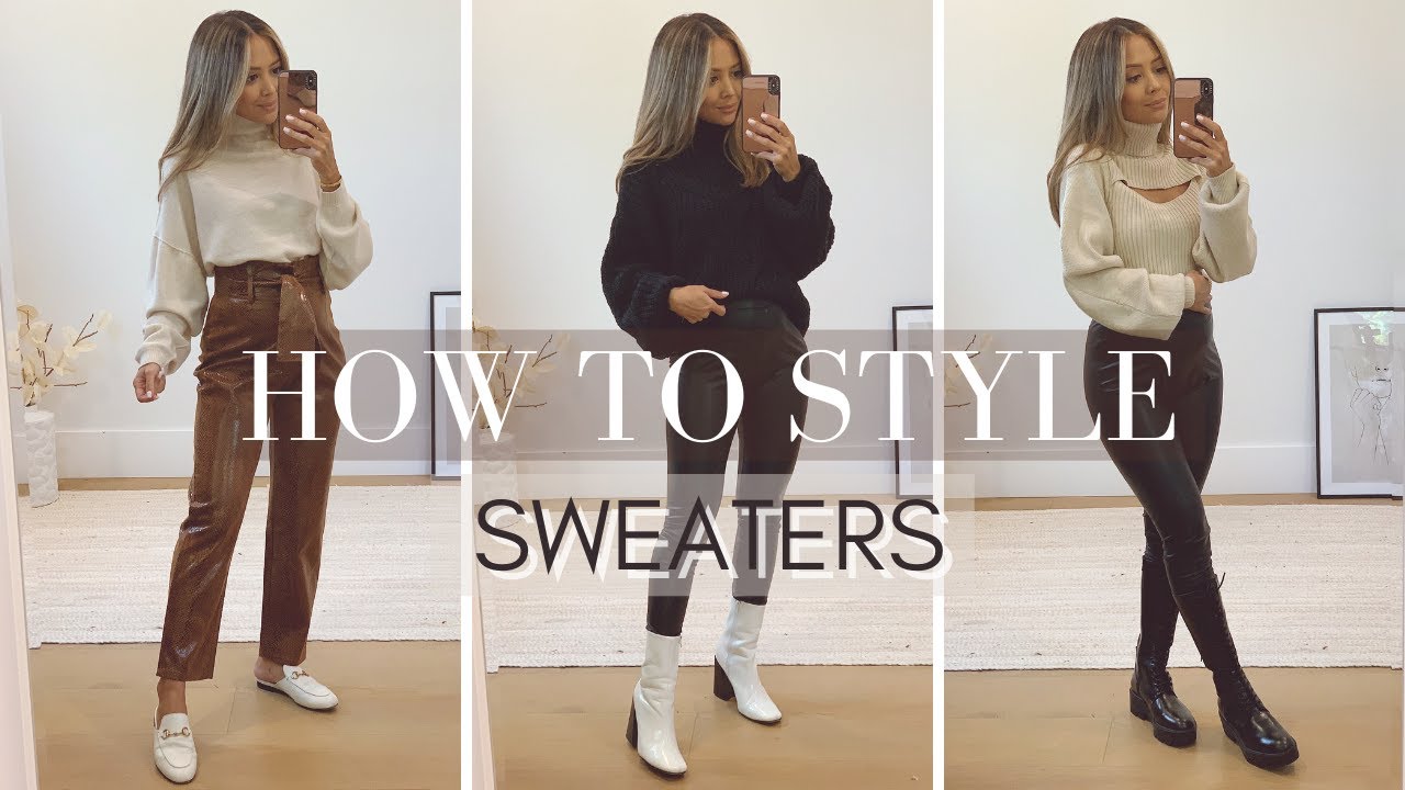 Not Your Boring Sweater Outfit Ideas - YouTube