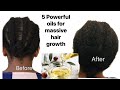 5 MOST POWERFUL OILS that will GROW YOUR HAIR LIKE NEVER BEFORE! GROW THICKER STRONGER HEALTHY HAIR