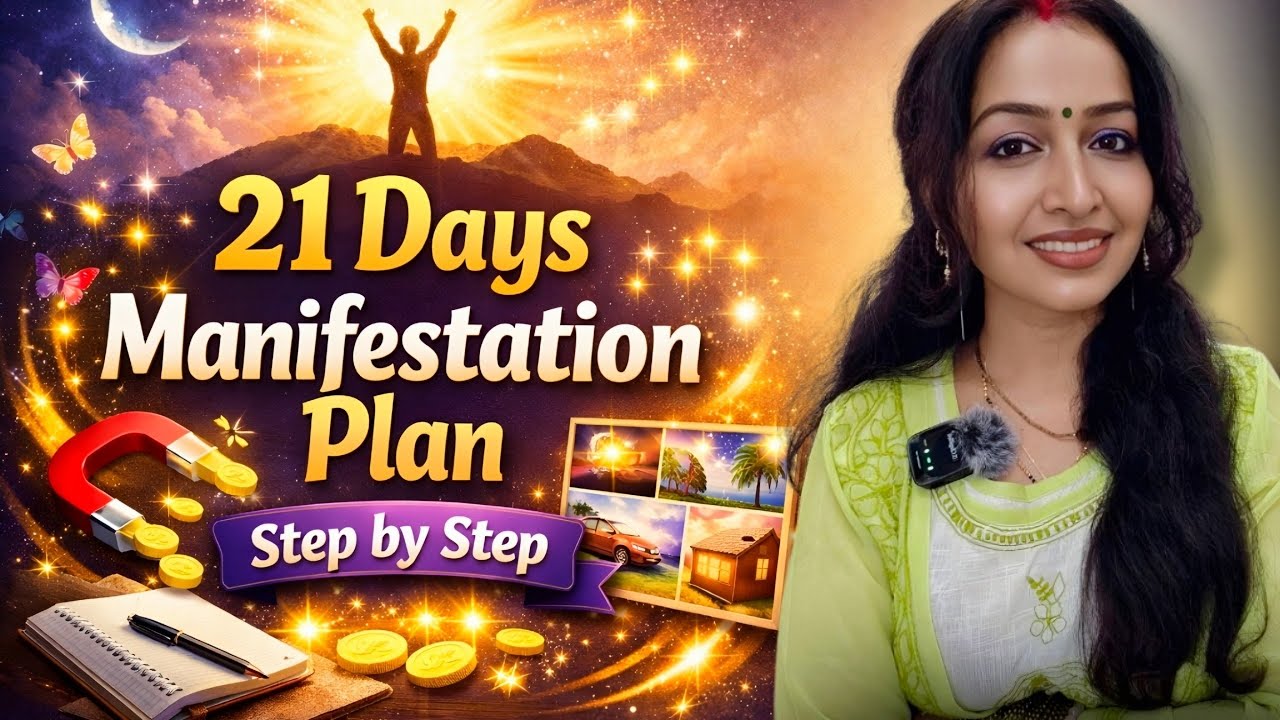 21 Days Manifestation plan... चलो  Step by step चलते हैं पूरे 21 दिन आज से ही शुरू करो 