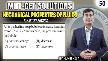 Air is pushed into a soap bubble to increase its radius from 