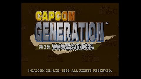 Sega Saturn CAPCOM GENERATION 3 by Capcom - PLAY and CHAT