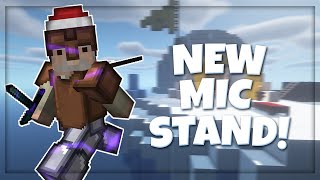 new mic stand! (better audio quality) | solo bedwars commentary @TewPaqs