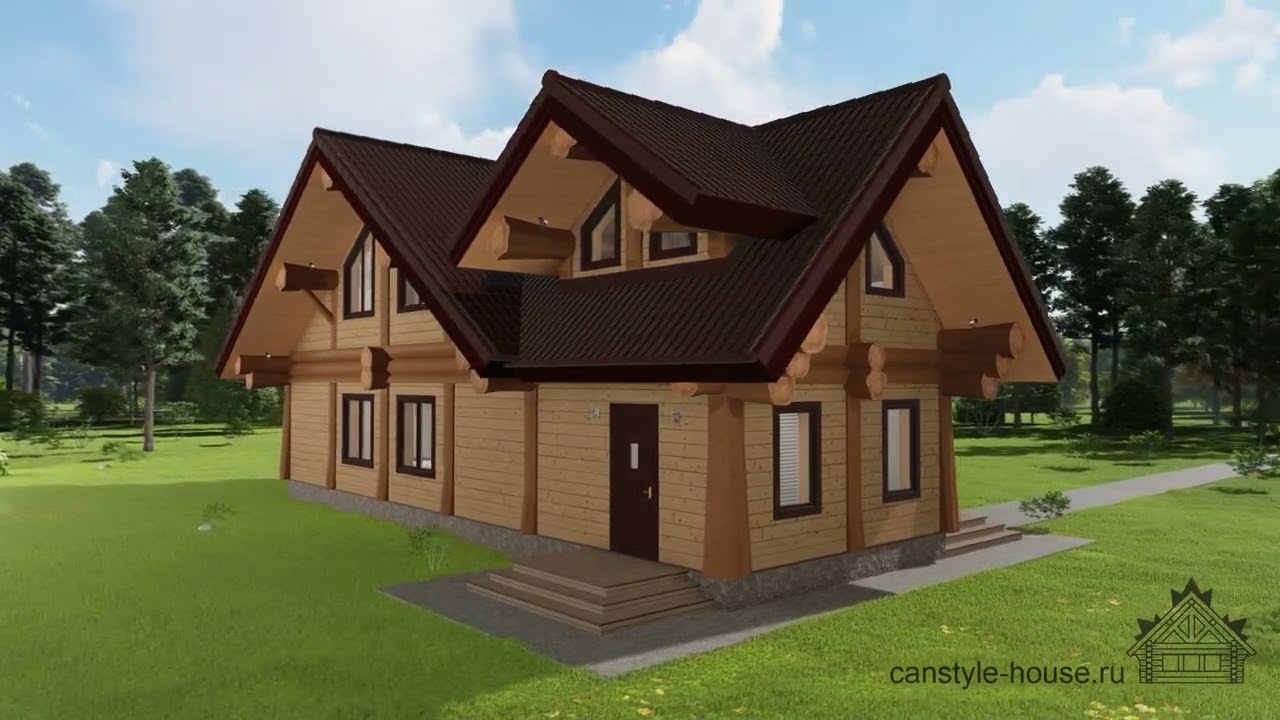 3D проекты - Деревянные дома под ключ по канадской технологии ...