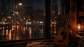 🌧️ Mocam Nights Vol.4 | Window Rain & Soft Guitar 🌙 Relaxing Night Ambience screenshot 2