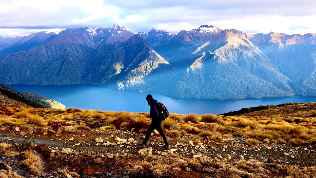Hiking 40 miles on the Kepler Track in New Zealand