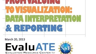 EvaluATE Webinar: From Valuing to Visualization: Data Interpretation and Reporting