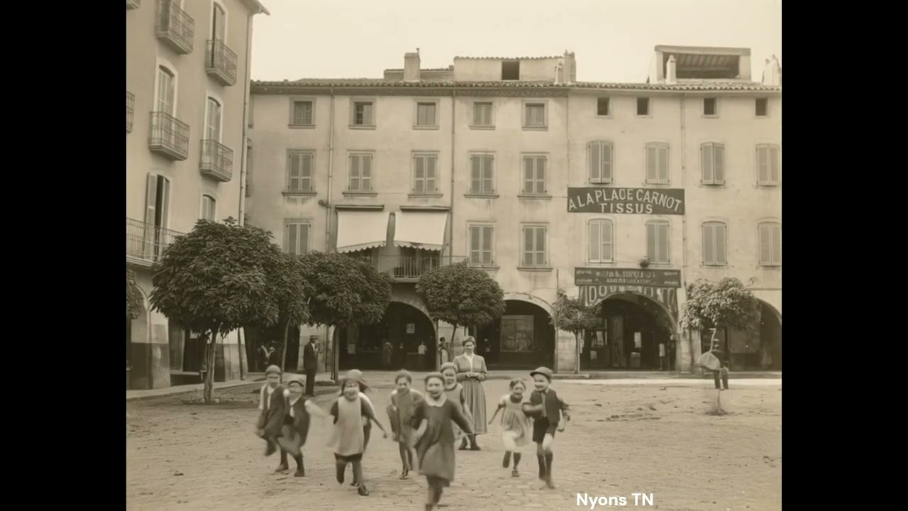 LES GAMINS DE LA PLACE CARNOT À NYONS – SOUVENIRS EN COURT-PANTALON
