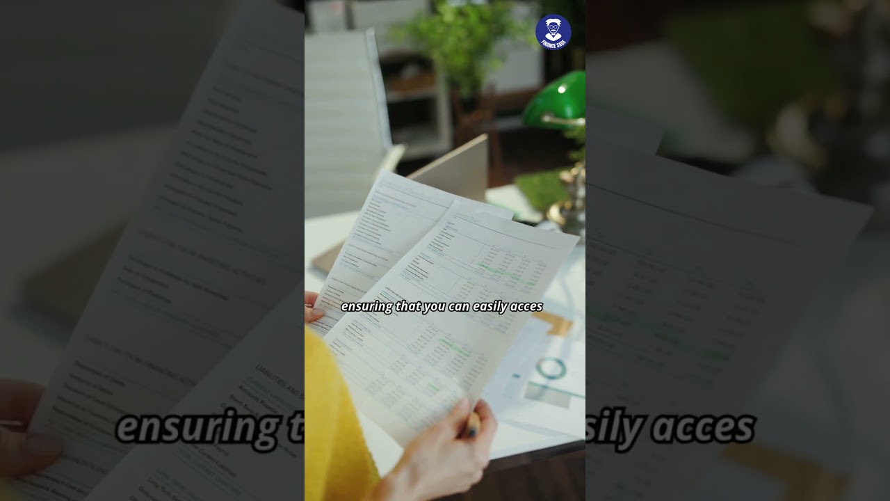 Keep your financial documents organized 