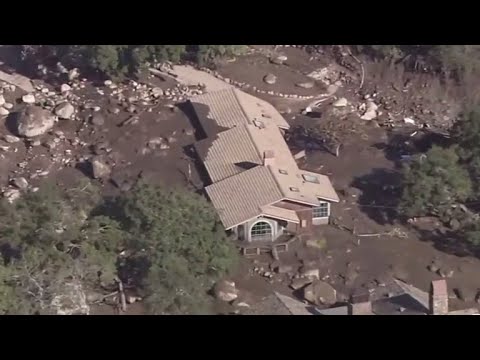California mudslides' death toll rises as searches continue