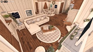 [ bloxburg ] 🐻‍❄️ winter retreat family house ꒰ no gamepass part 3 build & tour ꒱