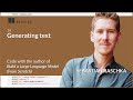 ✍️ Generating Text with a GPT Model – Live Coding with Sebastian Raschka (Chapter 4.7)