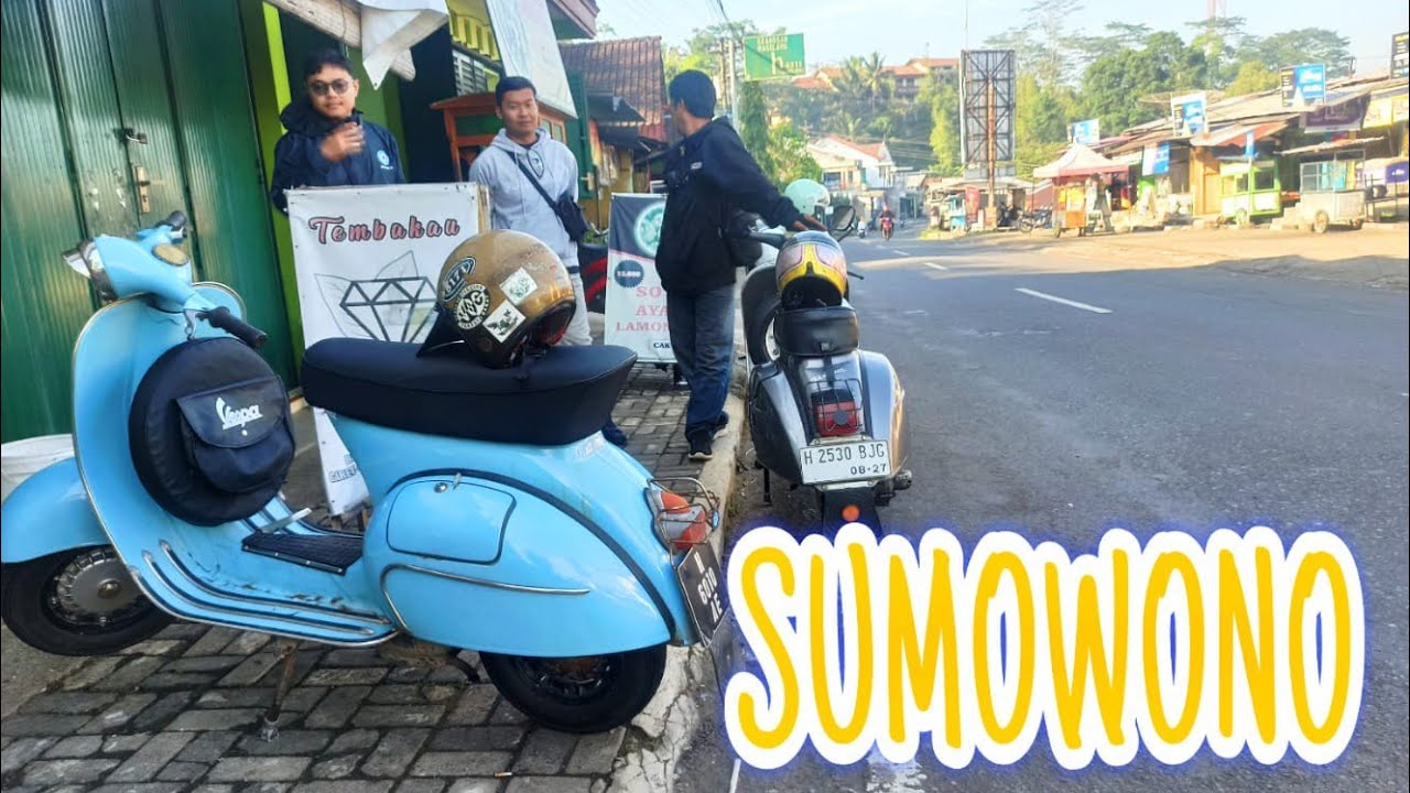 VIEW TERGILA!!! SUNMORI VESPA DI JALUR SUMOWONO | VESPASPRINT | LEKPURWOKO