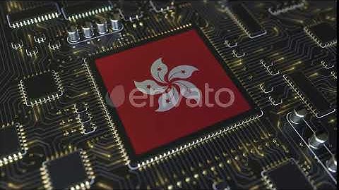 Flag of Hong Kong on the Operating Chipset | Motion Graphics - Envato elements