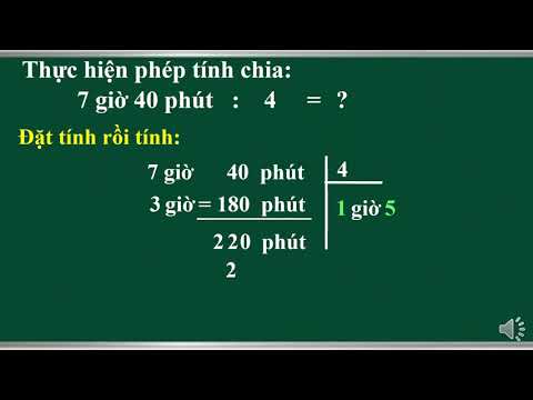 Khối 5 tuần 26 toán chia số đo thời gian cho một số