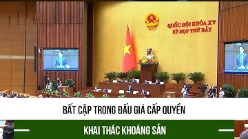 Bất cập trong đấu giá cấp quyền khai thác khoáng sản