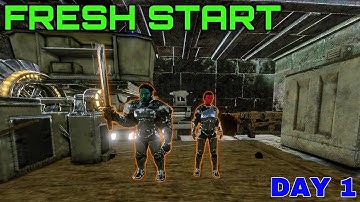 Fresh Start Duo Building Raft Base | Ark Mobile PvP | EP.1