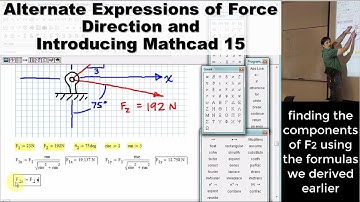 Alternate Expressions of Force Direction | Mathcad 15 Introduction