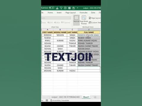 How to use text join formula in Excel #excel #textjoin #information ...